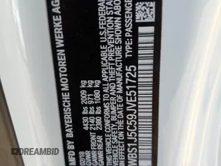 2018 BMW M2 z VIN WBS1J5C59JVE51725, wystawiony jako Copart lot #65494514 z przebiegiem 32 426 mil mil oraz Szkoda całkowita • Salvage title. Historia ofert i sprzedaży dostępna na DreamBid. Obrazek 14.