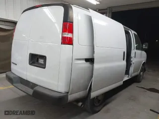 2021 Chevrolet Express Cargo Van with VIN 1GCWGAFP5M1184416, listed as a IAAI auction lot 41151344 with 116,757 mi miles. Bid and sale history available at carsss.com. Image 4.