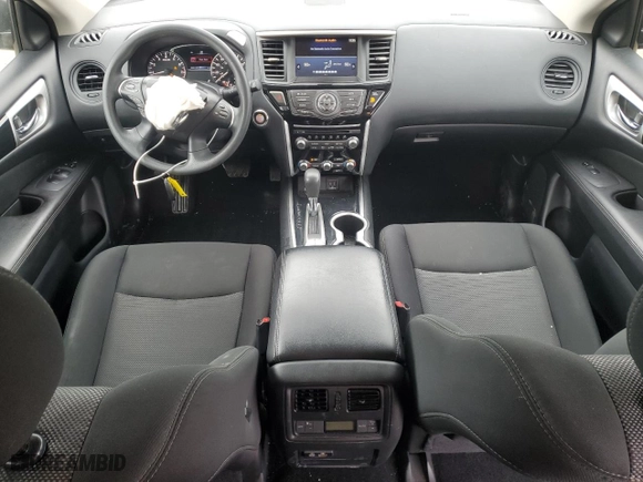 2019 Nissan Pathfinder S with VIN 5N1DR2MN7KC646237, listed as a Copart auction lot 88569255 with 48022 miles and Salvage Title. Bid and sale history available at carsss.com. Image 8.