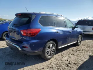 2017 Nissan Pathfinder S with VIN 5N1DR2MM1HC662918, listed as a Copart auction lot 53585695 with 158,088 mi miles and Clean Title. Bid and sale history available at carsss.com. Image 3.