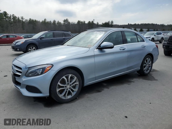 2015 Mercedes-Benz C 300 Luxury with VIN 55SWF4KB7FU087337, listed as a Copart auction lot 52773935 with 99,815 mi miles and Salvage Title. Bid and sale history available at DreamBid. Image 1.
