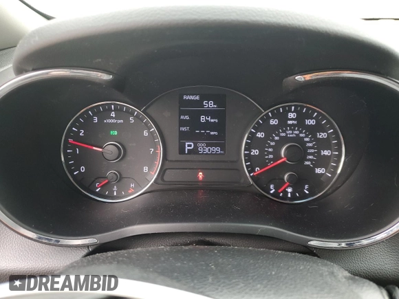 2014 Kia Forte LX with VIN KNAFK4A67E5100344, listed as a Copart auction lot 54841665 with 93,099 mi miles and Clean Title. Bid and sale history available at carsss.com. Image 9.