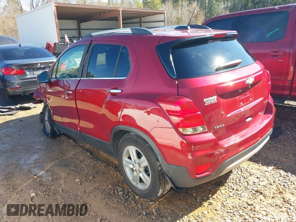 2018 Chevrolet Trax LT with VIN 3GNCJLSB2JL375569, listed as a IAAI auction lot 41377630 with 98,238 mi miles. Bid and sale history available at carsss.com. Image 3.