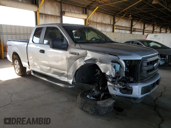 2015 Ford F-150 XL with VIN 1FTEX1CP0FKE50583, listed as a Copart auction lot 52542995 with 51,656 mi miles and Salvage Title. Bid and sale history available at carsss.com. Image 4.