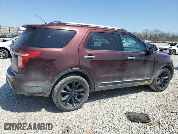 2012 Ford Explorer Limited with VIN 1FMHK7F89CGA55749, listed as a Copart auction lot 53632655 with 215,206 mi miles and Salvage Title. Bid and sale history available at carsss.com. Image 3.