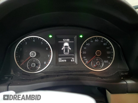 2012 Volkswagen Tiguan SEL with VIN WVGAV7AX2CW534687, listed as a Copart auction lot 53040945 with 153,979 mi miles and Salvage Title. Bid and sale history available at DreamBid. Image 9.