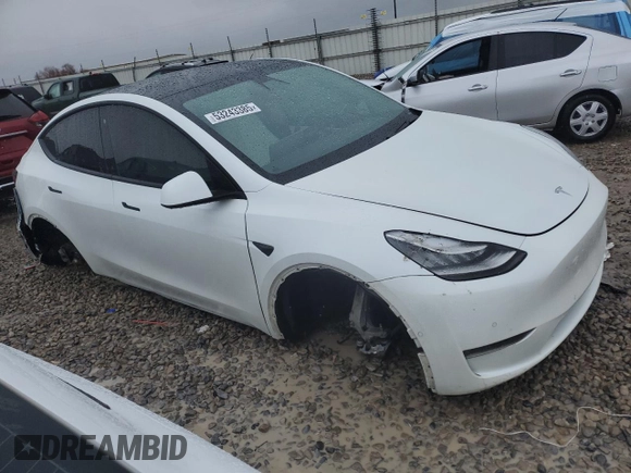 2020 Tesla Model Y Long Range z VIN 5YJYGDEE4LF052702, wystawiony jako Copart lot #53243385 z przebiegiem 75 917 mil mil oraz Szkoda całkowita • Salvage title. Historia ofert i sprzedaży dostępna na DreamBid. Obrazek 4.