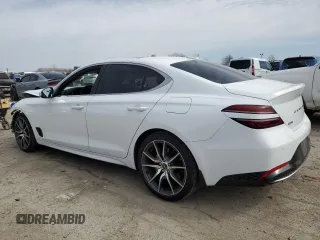 2022 Genesis G70 2.0T with VIN KMTG34TAXNU092852, listed as a Copart auction lot 49337835 with 37,413 mi miles and Salvage title. Bid and sale history available at DreamBid. Image 2.