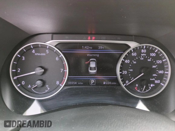 2022 Nissan Sentra SV with VIN 3N1AB8CV2NY220700, listed as a Copart auction lot 50103095 with 35,554 mi miles and Salvage Title. Bid and sale history available at DreamBid. Image 9.