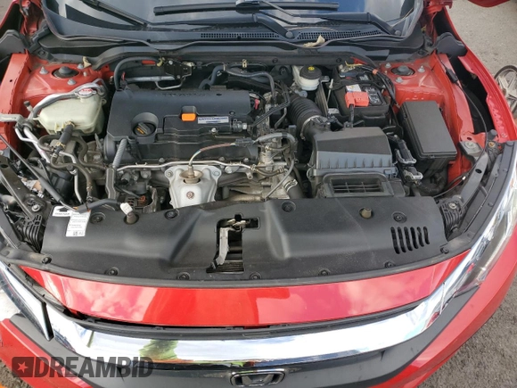 2018 Honda Civic EX with VIN 2HGFC2F74JH530701, listed as a Copart auction lot 74676554 with 69,624 mi miles and Salvage Title. Bid and sale history available at DreamBid. Image 11.