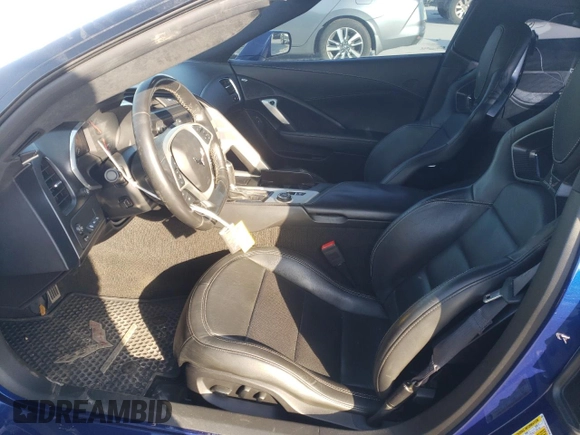 2017 Chevrolet Corvette with VIN 1G1Y12D75H5100590, listed as a Copart auction lot 52602565 with 36,884 mi miles and Salvage title. Bid and sale history available at DreamBid. Image 7.