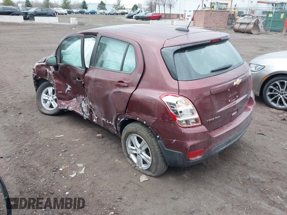 2017 Chevrolet Trax LS with VIN 3GNCJNSB0HL172704, listed as a IAAI auction lot 41821362 with 60,426 mi miles. Bid and sale history available at carsss.com. Image 3.