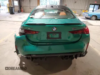 2025 BMW M4 Competition xDrive with VIN WBS33HK00SCT32370, listed as a Copart auction lot 73011524 with 69 mi miles and Salvage Title. Bid and sale history available at carsss.com. Image 6.