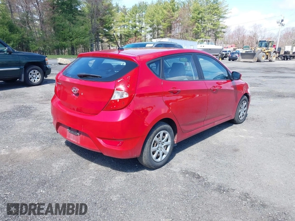 2013 Hyundai Accent GL with VIN KMHCT5AE9DU099021, listed as a IAAI auction lot 42094091 with 226,420 mi miles. Bid and sale history available at carsss.com. Image 4.