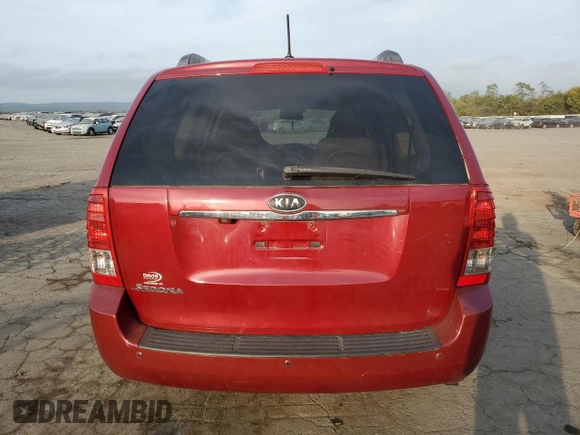 2012 Kia Sedona LX with VIN KNDMG4C71C6432790, listed as a Copart auction lot 71918464 with 0 mi miles and Salvage Title. Bid and sale history available at carsss.com. Image 6.
