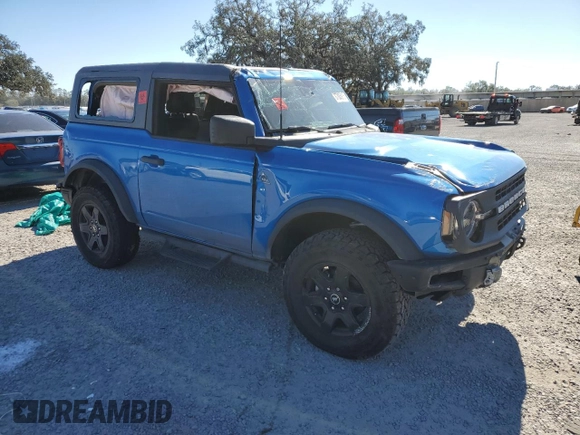 2024 Ford Bronco Black Diamond with VIN 1FMDE1AH3RLA45289, listed as a Copart auction lot 87805915 with 4,644 mi miles and Salvage title. Bid and sale history available at DreamBid. Image 4.