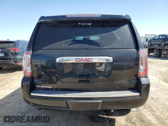 2017 GMC Yukon Denali with VIN 1GKS2CKJXHR389946, listed as a Copart auction lot 48678225 with 156,603 mi miles and Salvage Title. Bid and sale history available at carsss.com. Image 6.