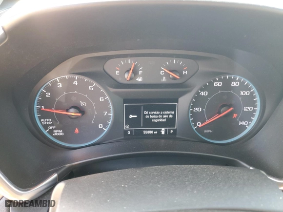 2019 Chevrolet Equinox LS with VIN 3GNAXHEV0KS663641, listed as a Copart auction lot 45032205 with 55,880 mi miles and Salvage Title. Bid and sale history available at carsss.com. Image 9.