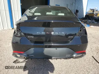 2025 Genesis G70 2.5T with VIN KMTG34SC4SU149867, listed as a Copart auction lot 85691544 with 2,338 mi miles and Clean Title. Bid and sale history available at DreamBid. Image 6.