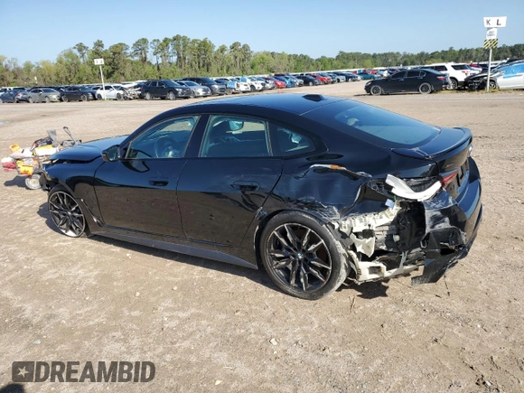 2022 BMW 4 Series M440i xDrive with VIN WBA13AW05NFL96789, listed as a Copart auction lot 50413865 with 24,112 mi miles and Salvage title. Bid and sale history available at DreamBid. Image 2.