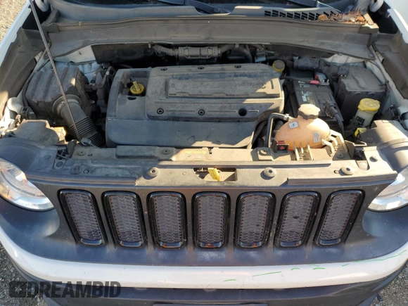 2017 Jeep Renegade Altitude with VIN ZACCJABH7HPG46080, listed as a Copart auction lot 80528314 with 91,123 mi miles and Salvage title. Bid and sale history available at DreamBid. Image 12.