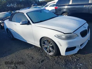 2015 BMW 2 Series M235i with VIN WBA1M1C5XFV393732, listed as a IAAI auction lot 41446007 with 187,781 mi miles. Bid and sale history available at carsss.com. Image 1.