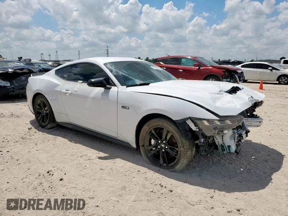 2024 Ford Mustang GT with VIN 1FA6P8CF6R5428391, listed as a Copart auction lot 66155465 with 14,806 mi miles and Salvage title. Bid and sale history available at DreamBid. Image 4.