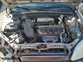 2002 Honda Civic LX with VIN 1HGEM22502L042573, listed as a Copart auction lot 44149435 with 145,622 mi miles and Salvage Title. Bid and sale history available at carsss.com. Image 11.