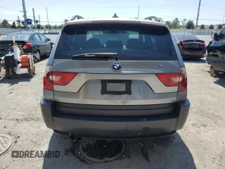 2005 BMW X3 3.0i with VIN WBXPA93495WD11807, listed as a Copart auction lot 58257665 with 207,752 mi miles and Salvage title. Bid and sale history available at DreamBid. Image 6.