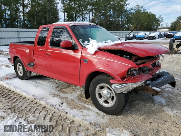 2001 Ford F-150 XL with VIN 1FTRX07W31KE64015, listed as a Copart auction lot 89297905 with 198,881 mi miles and Salvage Title. Bid and sale history available at carsss.com. Image 4.