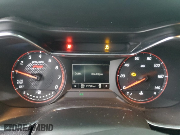 2022 Chevrolet TrailBlazer RS with VIN KL79MUSL4NB082771, listed as a Copart auction lot 46889335 with 81,296 mi miles and Salvage Title. Bid and sale history available at DreamBid. Image 9.