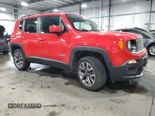 2017 Jeep Renegade Latitude z VIN ZACCJBBB4HPF16226, wystawiony jako Copart lot #50770685 z przebiegiem 116 805 mil mil oraz Szkody całkowita. Historia ofert i sprzedaży dostępna na DreamBid. Obrazek 4.