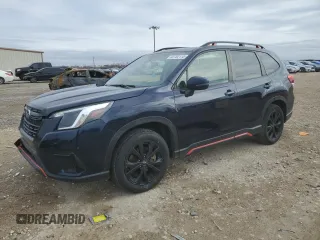 2022 Subaru Forester Sport with VIN JF2SKAJC3NH418791, listed as a Copart auction lot 42702115 with 49,523 mi miles and Salvage Title. Bid and sale history available at carsss.com. Image 1.