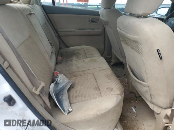 2007 Nissan Sentra S with VIN 3N1AB61E27L620022, listed as a Copart auction lot 62133085 with 204,460 mi miles and Salvage title. Bid and sale history available at DreamBid. Image 10.