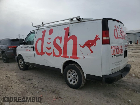 2013 Chevrolet Express Cargo Van with VIN 1GCSGAFX9D1127845, listed as a Copart auction lot 46271965 with 230,407 mi miles and Clean Title. Bid and sale history available at carsss.com. Image 2.