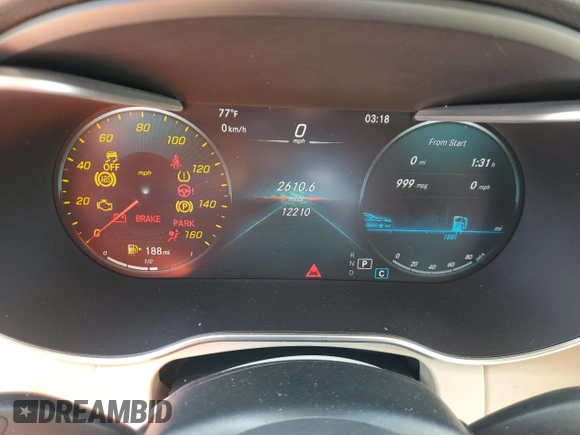 2022 Mercedes-Benz GLC 300 z VIN W1N0G8EB8NV395178, wystawiony jako Copart lot #55871945 z przebiegiem 12 210 mil mil oraz Szkoda całkowita • Salvage title. Historia ofert i sprzedaży dostępna na DreamBid. Obrazek 9.