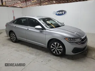 2024 Volkswagen Jetta S with VIN 3VW5M7BU4RM025266, listed as a Copart auction lot 60506155 with 43,875 mi miles and Non repairable. Bid and sale history available at DreamBid. Image 4.