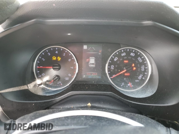 2019 Toyota RAV4 LE with VIN 2T3H1RFV2KC009757, listed as a Copart auction lot 52981425 with 126,766 mi miles and Salvage Title. Bid and sale history available at carsss.com. Image 9.