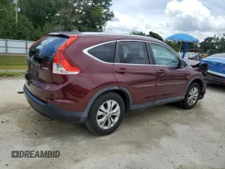 2012 Honda CR-V EX-L with VIN 5J6RM4H71CL061326, listed as a Copart auction lot 58517235 with 182,697 mi miles and Salvage title. Bid and sale history available at DreamBid. Image 3.