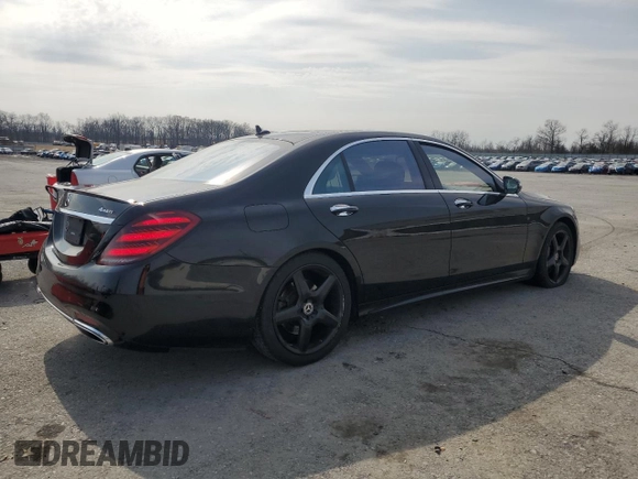 2018 Mercedes-Benz S 560 with VIN WDDUG8GB7JA379339, listed as a Copart auction lot 47757745 with 189,025 mi miles and Clean Title. Bid and sale history available at carsss.com. Image 3.