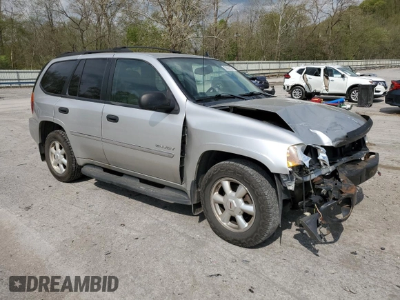 2006 GMC Envoy SLE with VIN 1GKDT13S662223768, listed as a Copart auction lot 55026335 with 149,787 mi miles and Salvage title. Bid and sale history available at DreamBid. Image 4.