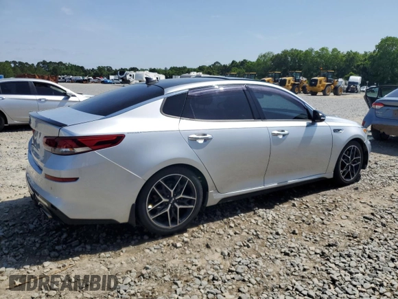 2019 Kia Optima SX with VIN 5XXGW4L20KG362431, listed as a Copart auction lot 56152375 with 98,829 mi miles and Salvage title. Bid and sale history available at DreamBid. Image 3.