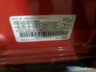 2007 Mitsubishi Outlander XLS with VIN JA4MT41X37Z021811, listed as a Copart auction lot 59788234 with 109,548 mi miles and Salvage Title. Bid and sale history available at carsss.com. Image 13.
