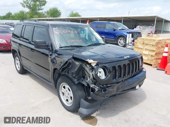 2016 Jeep Patriot Sport with VIN 1C4NJPBAXGD813933, listed as a IAAI auction lot 42064438 with 118,969 mi miles and . Bid and sale history available at DreamBid. Image 1.