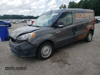 2018 Ram ProMaster City Cargo Tradesman with VIN ZFBERFAB6J6L37529, listed as a Copart auction lot 59963355 with 127,775 mi miles and Salvage title. Bid and sale history available at DreamBid. Image 1.
