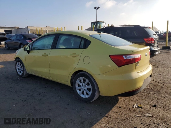 2016 Kia Rio LX with VIN KNADM4A34G6565538, listed as a Copart auction lot 47887645 with 130,394 mi miles and Salvage Title. Bid and sale history available at carsss.com. Image 2.