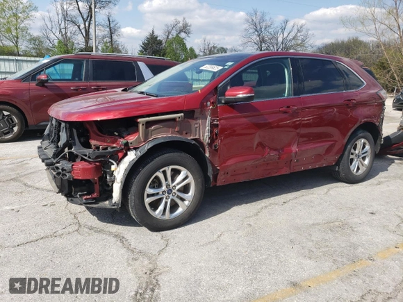 2015 Ford Edge SEL with VIN 2FMTK4J85FBC03634, listed as a Copart auction lot 52399625 with 92,127 mi miles and Salvage Title. Bid and sale history available at carsss.com. Image 1.