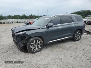 2022 Hyundai Palisade Calligraphy with VIN KM8R74HE7NU448581, listed as a Copart auction lot 62694225 with 95,341 mi miles and Salvage title. Bid and sale history available at DreamBid. Image 1.