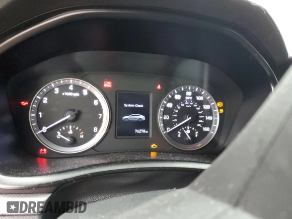 2019 Hyundai Sonata SE with VIN 5NPE24AF9KH762503, listed as a Copart auction lot 44310975 with 76,278 mi miles and Salvage Title. Bid and sale history available at DreamBid. Image 9.