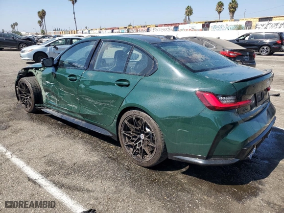 2023 BMW M3 Competition with VIN WBS33AY03PFP14557, listed as a Copart auction lot 73034224 with 10,085 mi miles and Salvage Title. Bid and sale history available at carsss.com. Image 2.